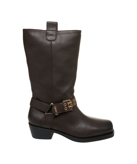 Stivali texani in pelle