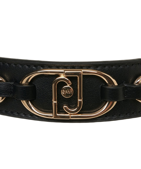 Borsa a mano con dettaglio catena