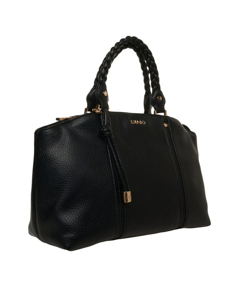 Shopper in pelle martellata 'Fluida'