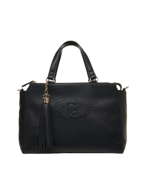 Borsa in ecopelle con stampa con logo