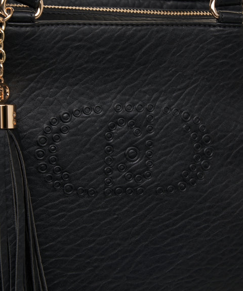 Borsa in ecopelle con stampa con logo