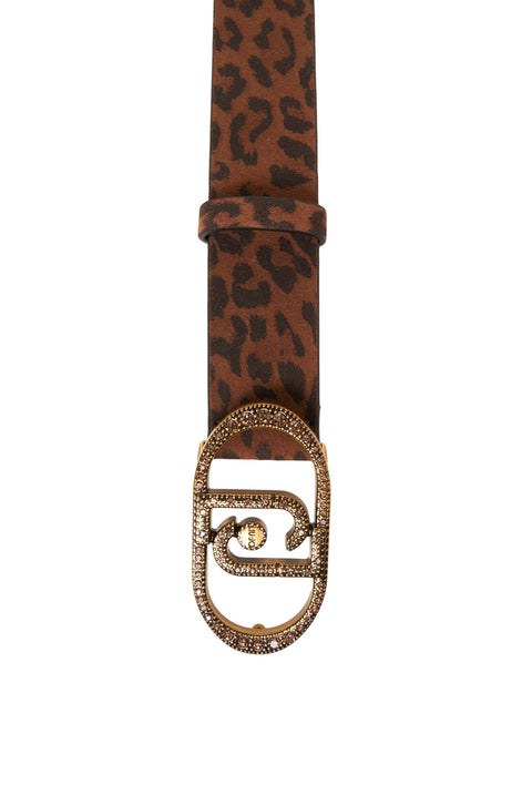 Cintura con stampa animalier