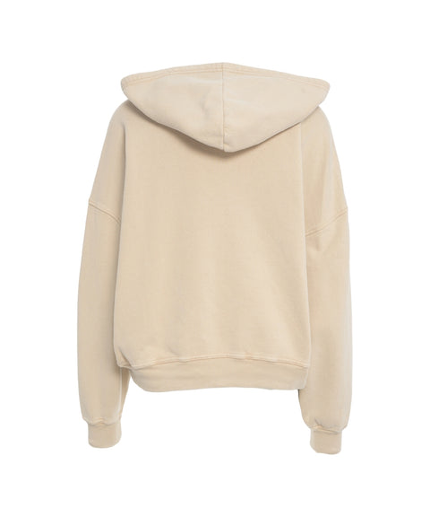 Felpa con cappuccio e logo