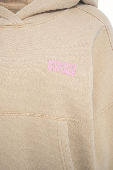 Felpa con cappuccio e logo