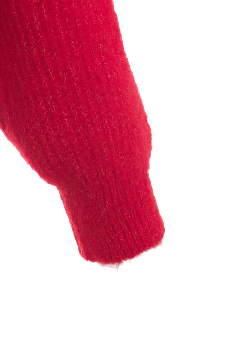 Wool Sweater with High Collar