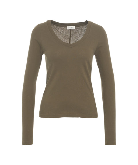 T-Shirt mit V-Ausschnitt