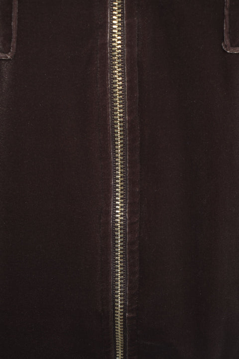 Felpa con cappuccio in velluto