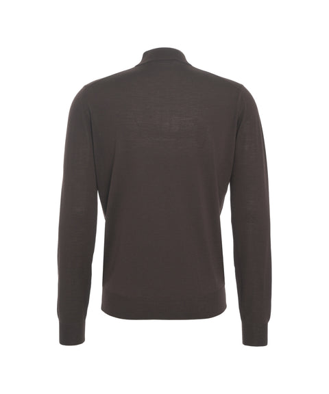 Maglione in maglia con collo alto