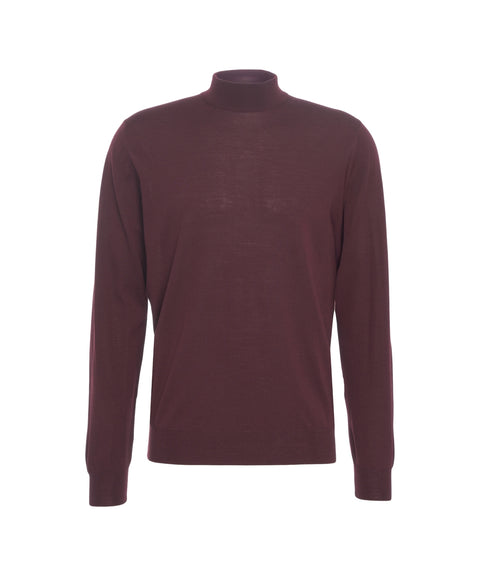 Maglione in maglia con collo alto