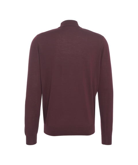 Maglione in maglia con collo alto