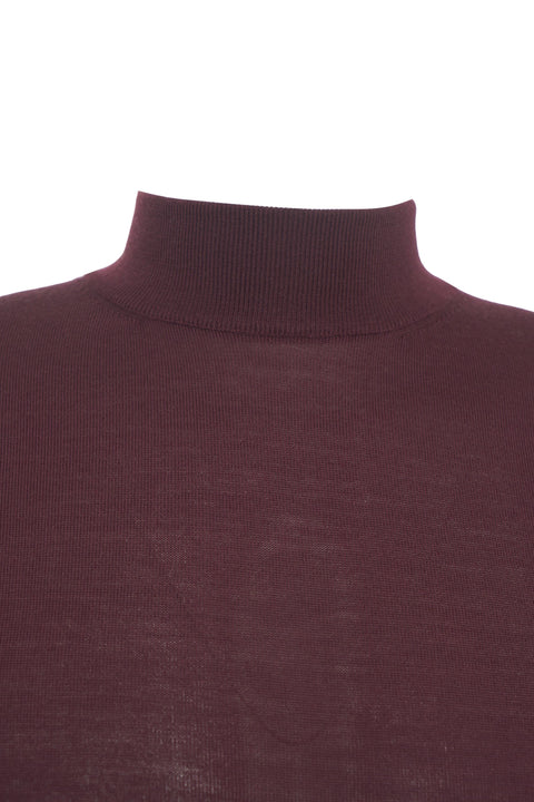 Maglione in maglia con collo alto