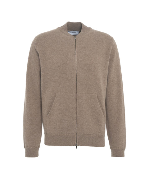 Giacca bomber in maglia