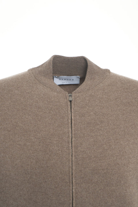 Giacca bomber in maglia