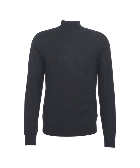 Maglione in maglia con collo alto