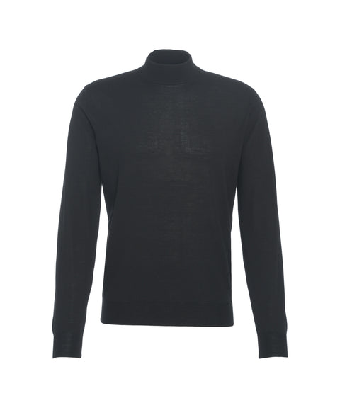 Maglione in maglia con collo alto