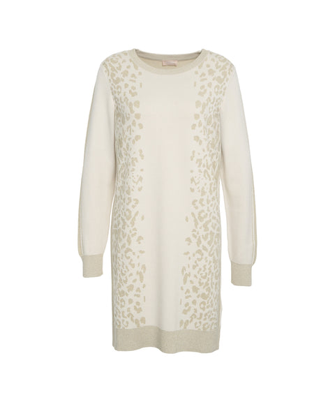 Midi-Kleid mit Animal-Print