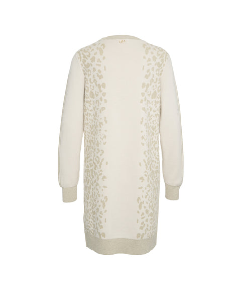 Midi-Kleid mit Animal-Print