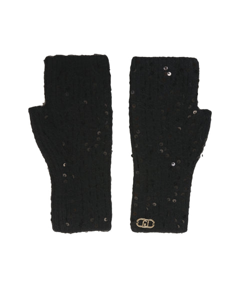 Handschuhe mit Pailletten