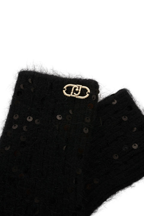 Handschuhe mit Pailletten