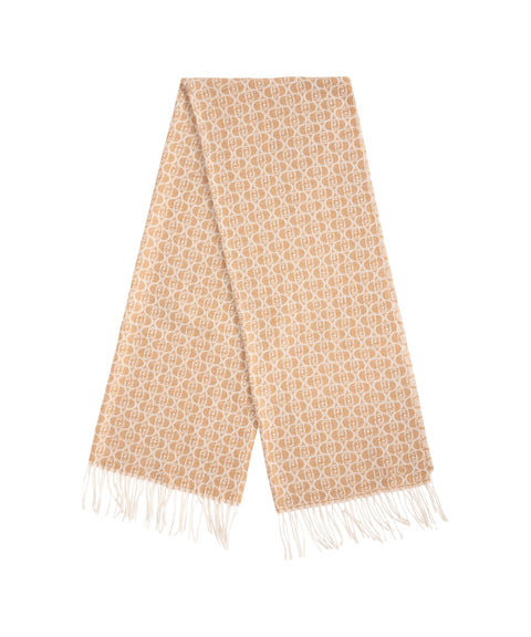 Sciarpa con motivo logo