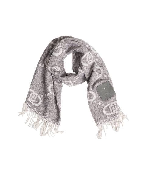Sciarpa con stampa logo