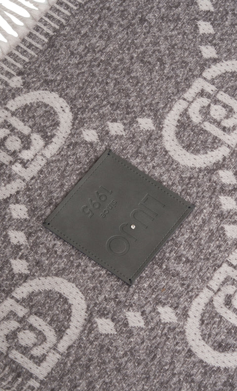 Sciarpa con stampa logo