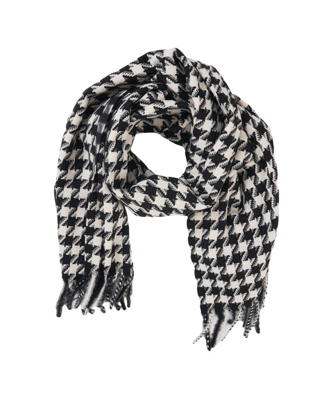 Schal mit Hahnentrittmuster