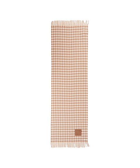 Sciarpa con motivo pied de poule