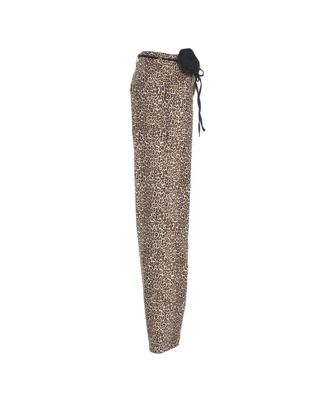 Hose mit Animal-Print