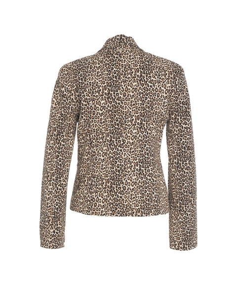 Blazer mit Animal Print