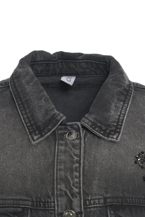 Denimjacke mit Applikationen