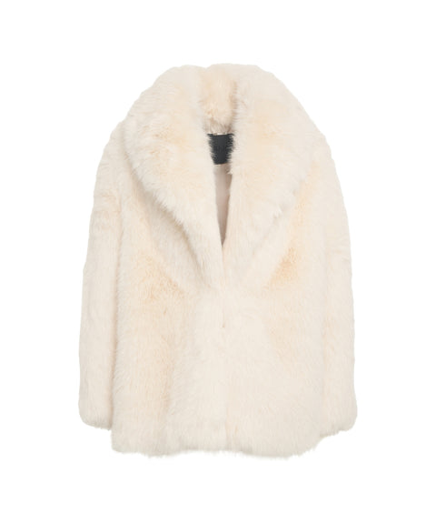 Cappotto in eco pelliccia