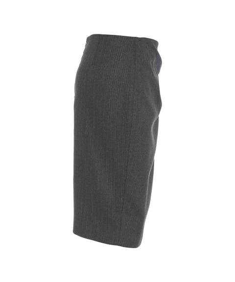 Bleistiftrock mit Nadelstreifen