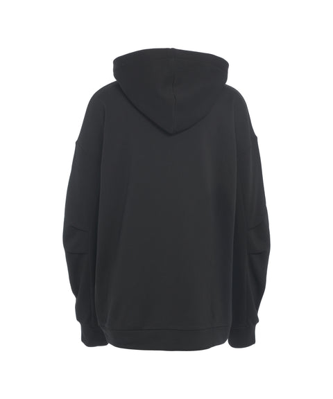 Felpa con cappuccio e strass