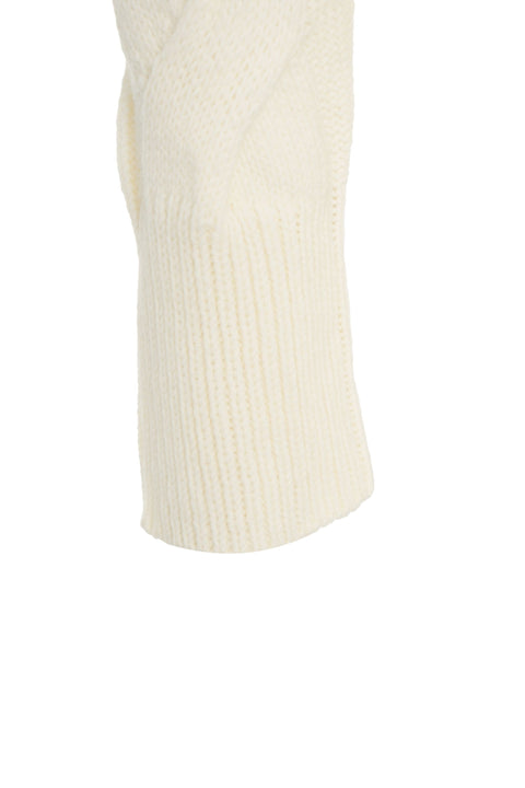 Cardigan con motivo a trecce