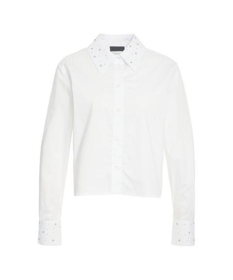 Bluse mit Strassapplikation