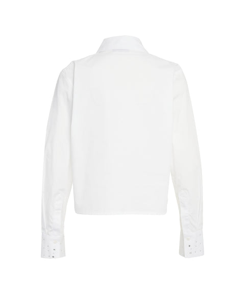 Bluse mit Strassapplikation