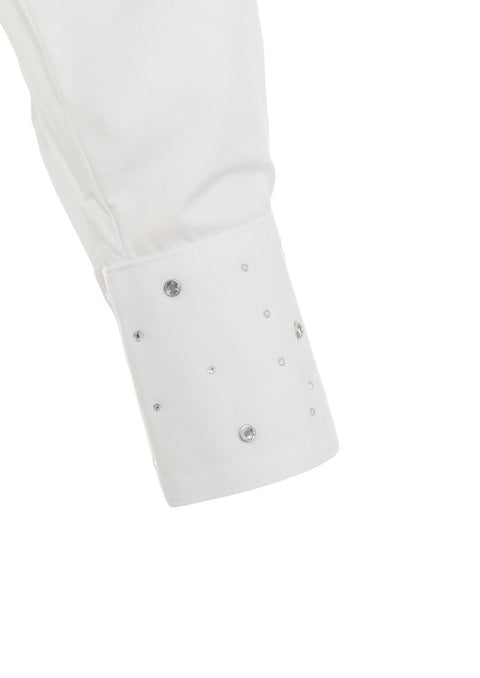 Bluse mit Strassapplikation