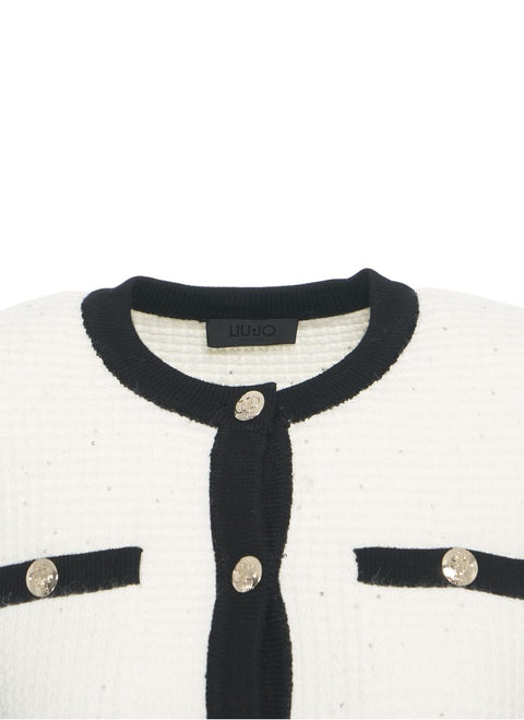 Tweed-Jacke mit Glitzer