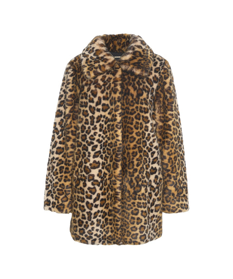 Cappotto con stampa animalier