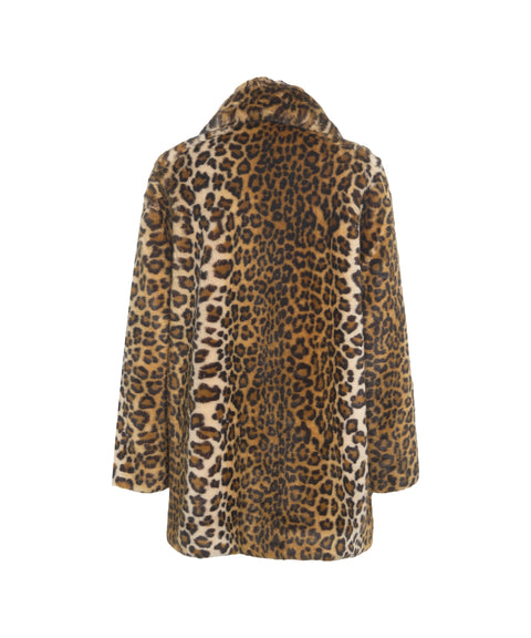 Cappotto con stampa animalier