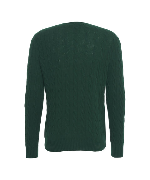 Maglione con ricamo logo