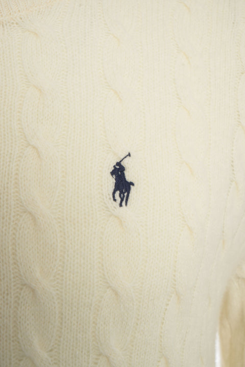 Wool sweater with logo