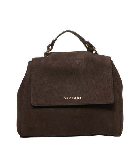 Borsa a Mano in Pelle Scamosciata