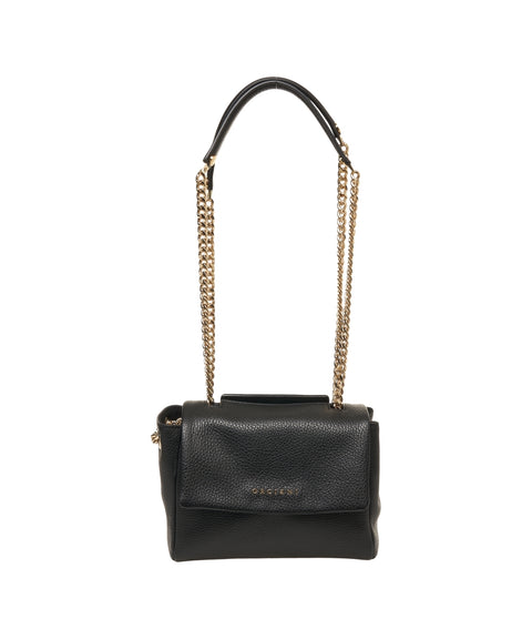 Borsa a spalla in pelle martellata