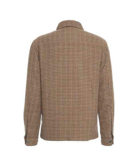 Jacket with heathered finish