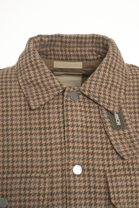 Jacket with heathered finish