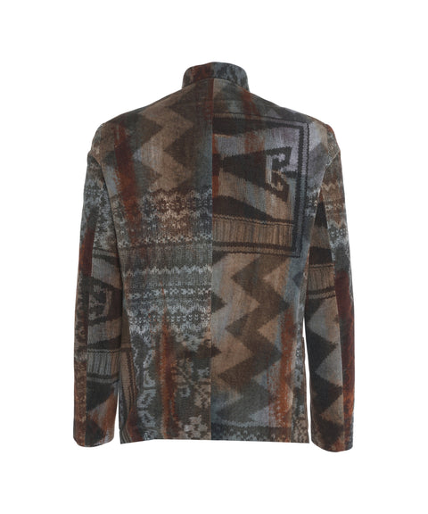 Blazer con stampa patchwork 'Lusandro'