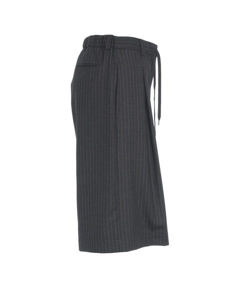 Bermuda shorts with pinstripes