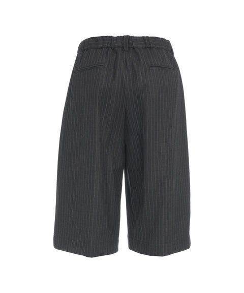 Bermuda shorts with pinstripes